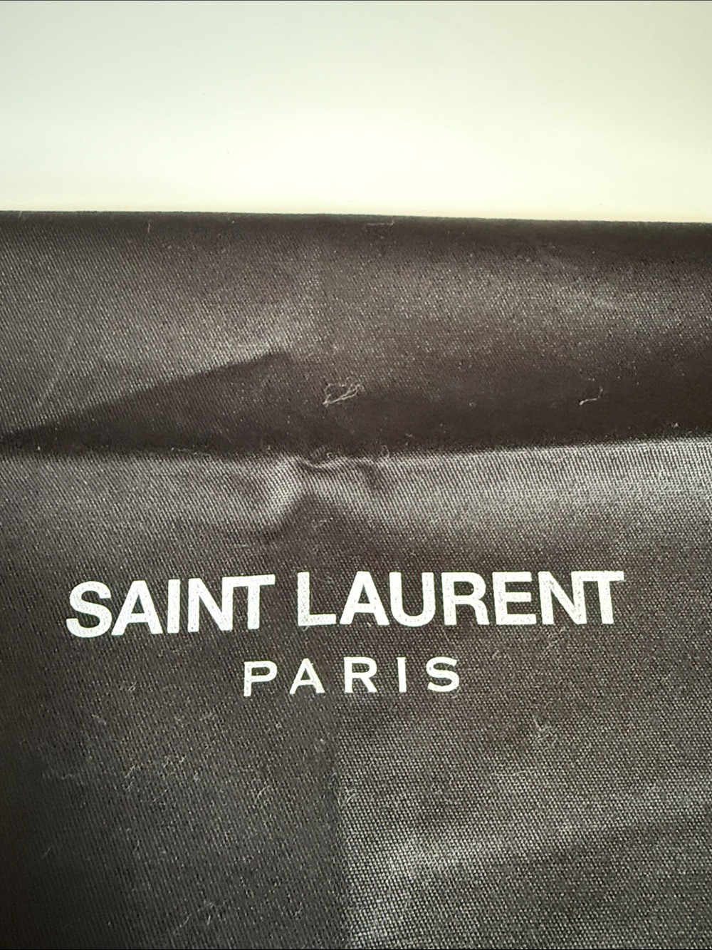 Saint Laurent Black Dust Bag and Tote Set